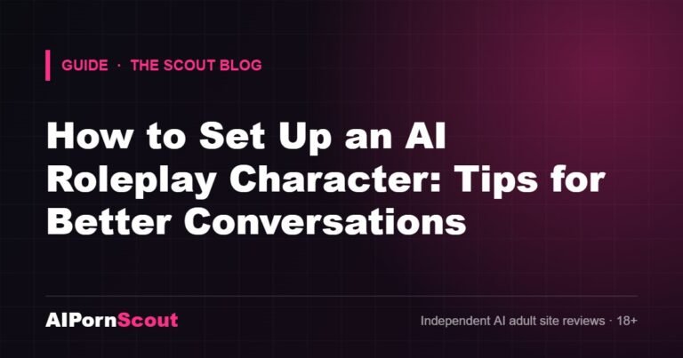How to Set Up an AI Roleplay Character: Tips for Better Conversations — AIPornScout