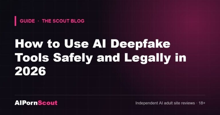 How to Use AI Deepfake Tools Safely and Legally in 2026 — AIPornScout